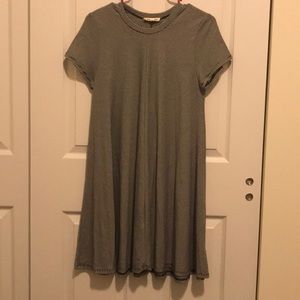 Black and white stripped dress